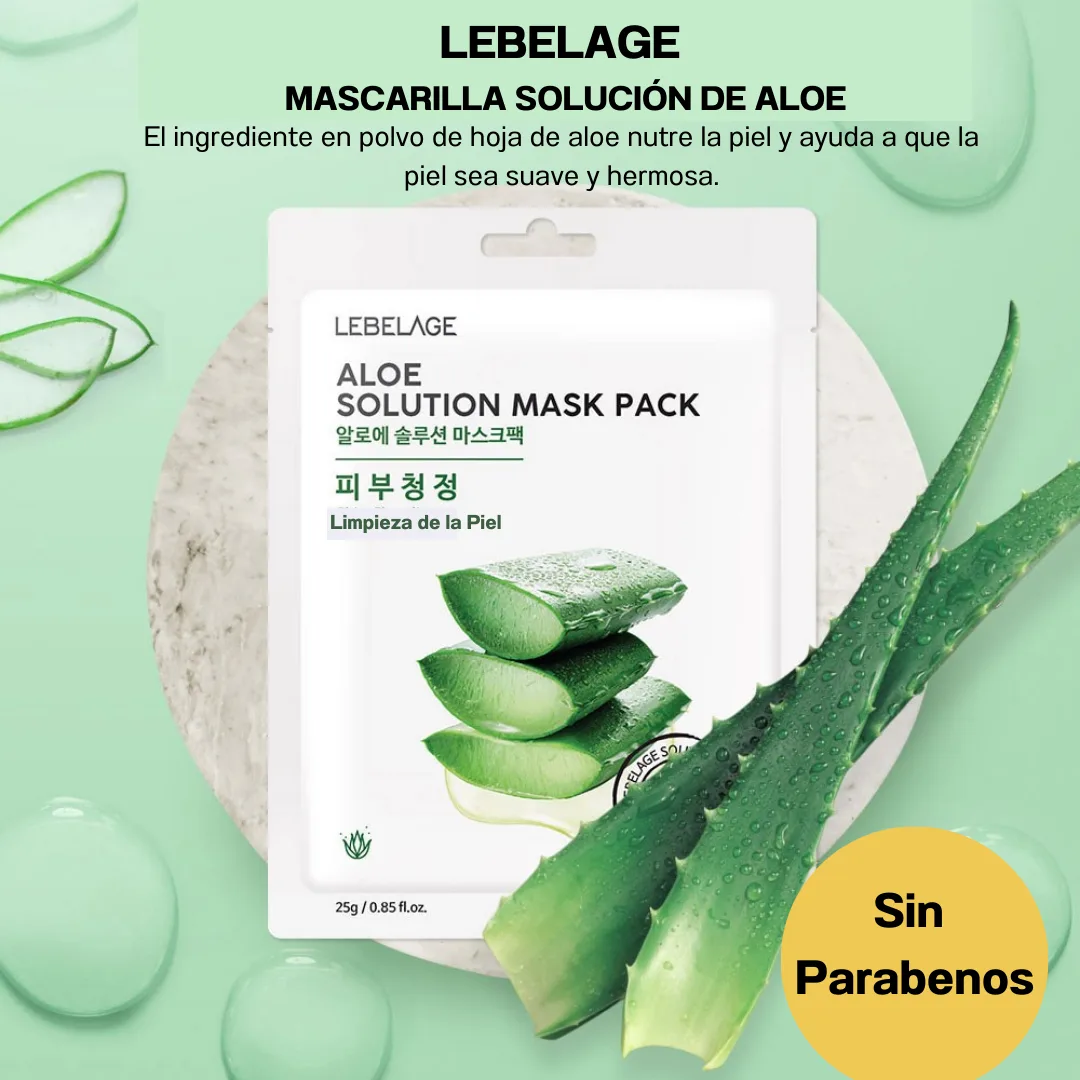 Aloe Solution Mask Pack / Mascarilla de Aloe Vera 1