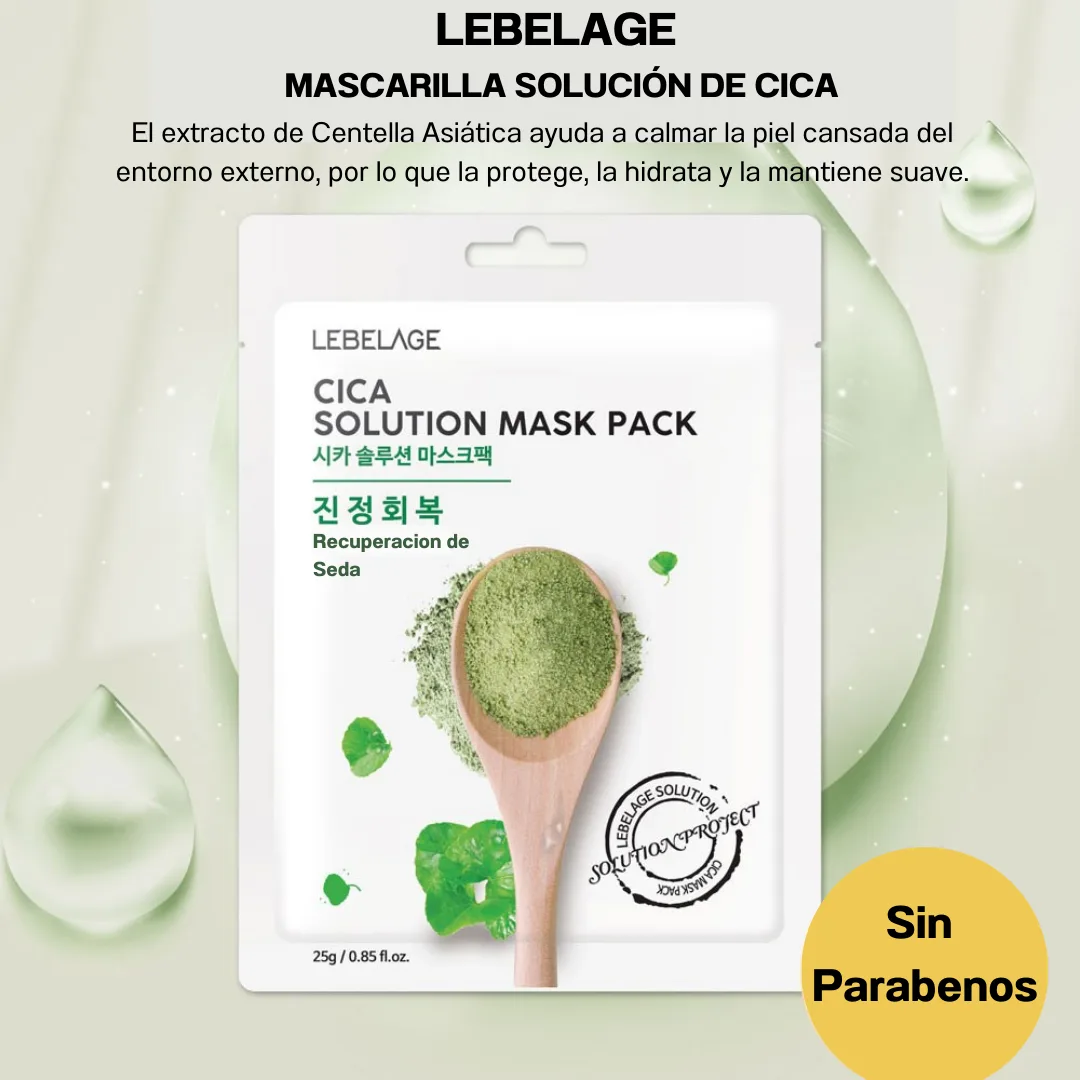 CICA Solution Mask Pack / Mascarilla de Centella Asiática